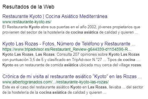 seo local resultados web